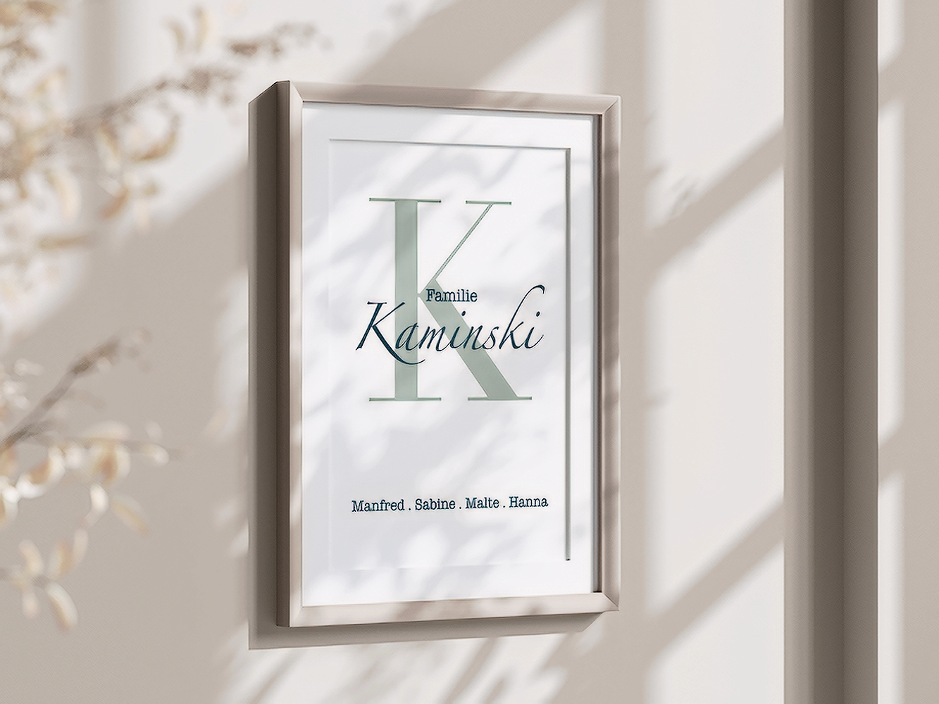 Namensposter personalisiert