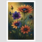 Detailverliebte Blütenillustration