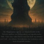 Futuristische Megastruktur unter Vollmond