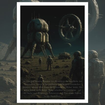 Futuristische Sci-Fi-Illustration