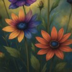 Magische Wildblumenkomposition