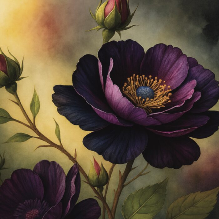 Midnight Bloom, Wildblumen-Artwork