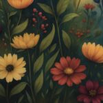 Wildblumenposter - Feinste Details in Blättern, Blüten und Lichtspiel für maximale Ausdruckskraft